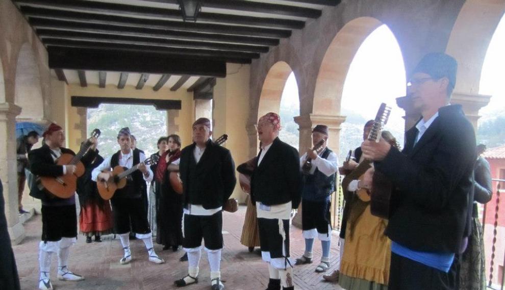 Imagen actual de los mayos de Albarracín