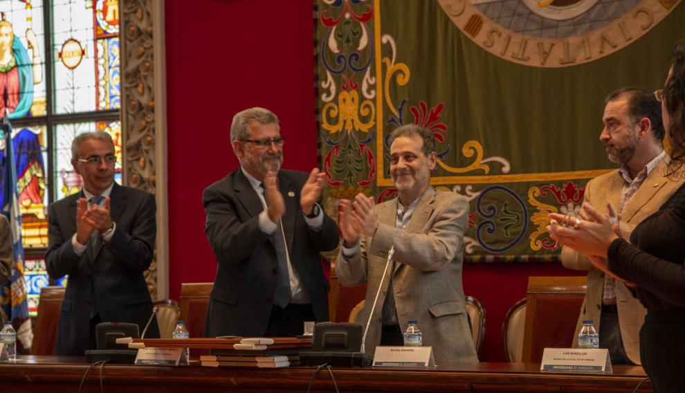 Homenaje a Rafael Navarro celebrado en el Paraninfo en 2019