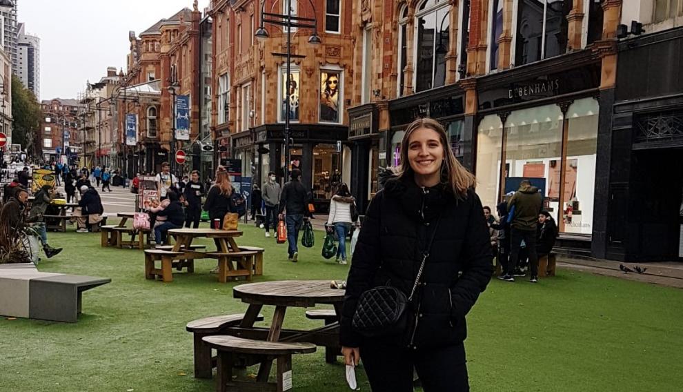 Isabel Carrizo, estudiante erasmus zaragozana en Leeds.