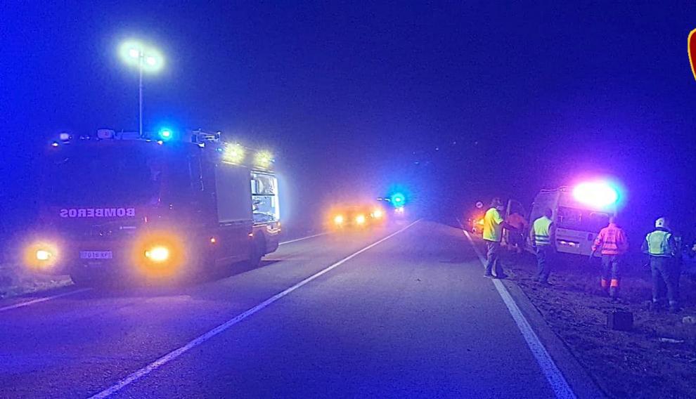 Accidente en la A-211 entre Embid y Santed, donde han resultado heridas dos mujeres.