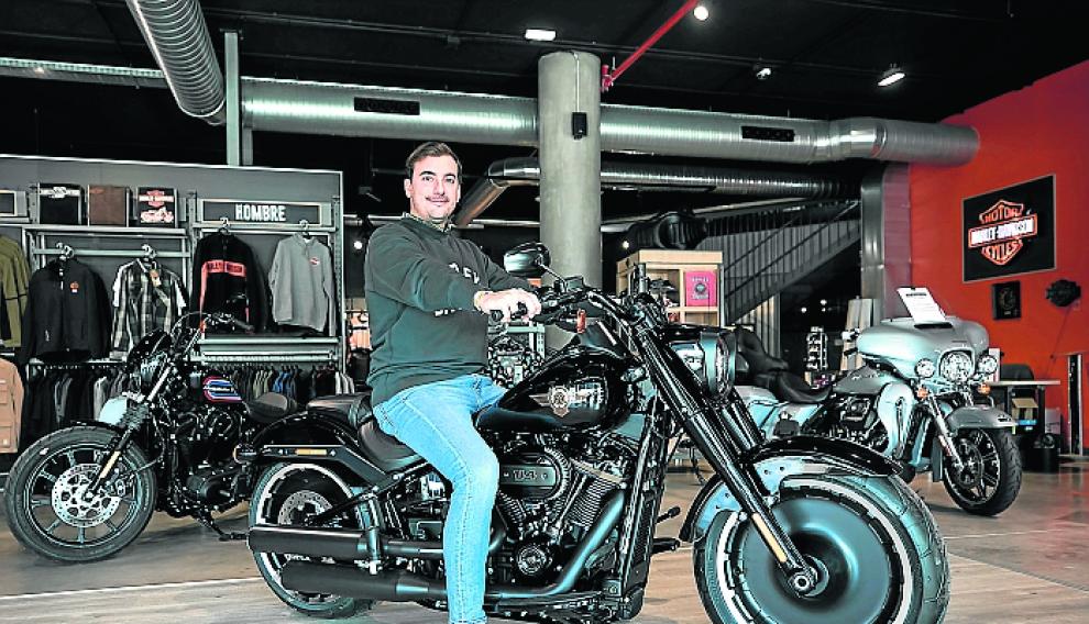 Álvaro Pina, del concesionario zaragozano de Harley-Davidson.