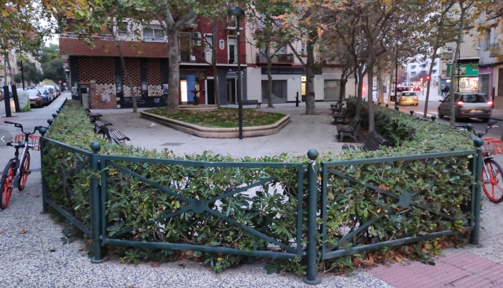 La plaza Jesús, en la margen izquierda del Ebro.