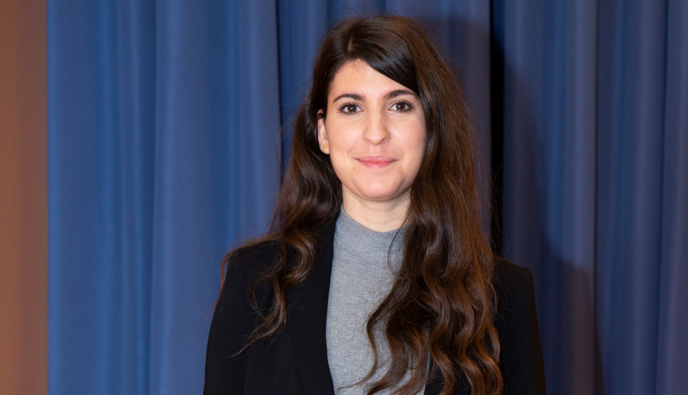 Andrea Ariño ha obtenido el primer áccesit del concurso 'Tesis en 3 minutos'.