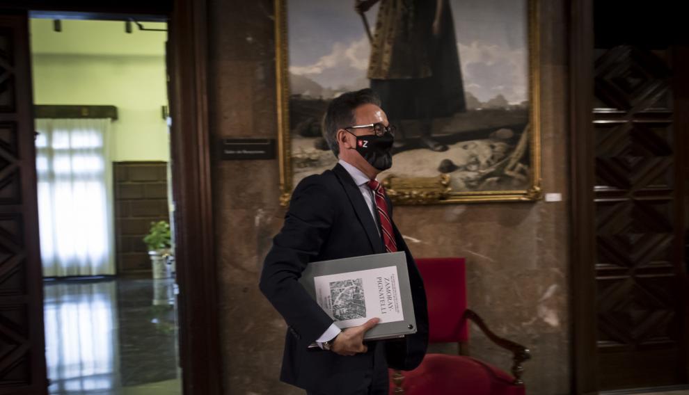 Victor Serrano, este martes, antes de presentar el plan especial de Pignatelli.