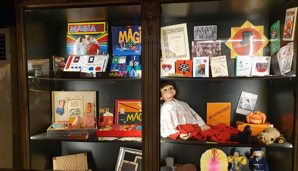 Un rincón del Museo de la Magia en El Sótano Mágico