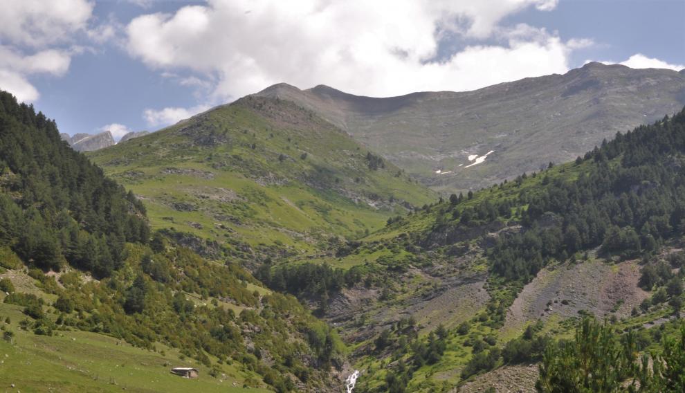 Barranco del Sen, en las inmediaciones de los restos del lavadero de la mina de cobalto