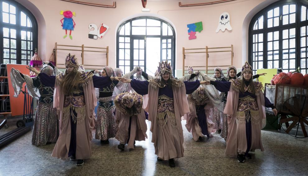 PRESENTACION DE LA CABALGATA DE REYES / COLEGIO JOAQUIN COSTA ( ZARAGOZA ) / 03/01/2020 / FOTO : OLIVER DUCH [[[FOTOGRAFOS]]][[[HA ARCHIVO]]]