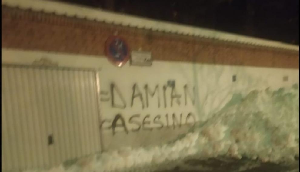 Otra pintada contra el guardia civil que disparó a un hombre 30 años en Andorra