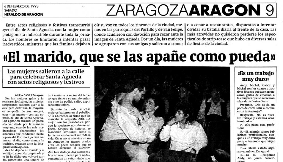 Titular muy concluyente de la crónica de 1993.