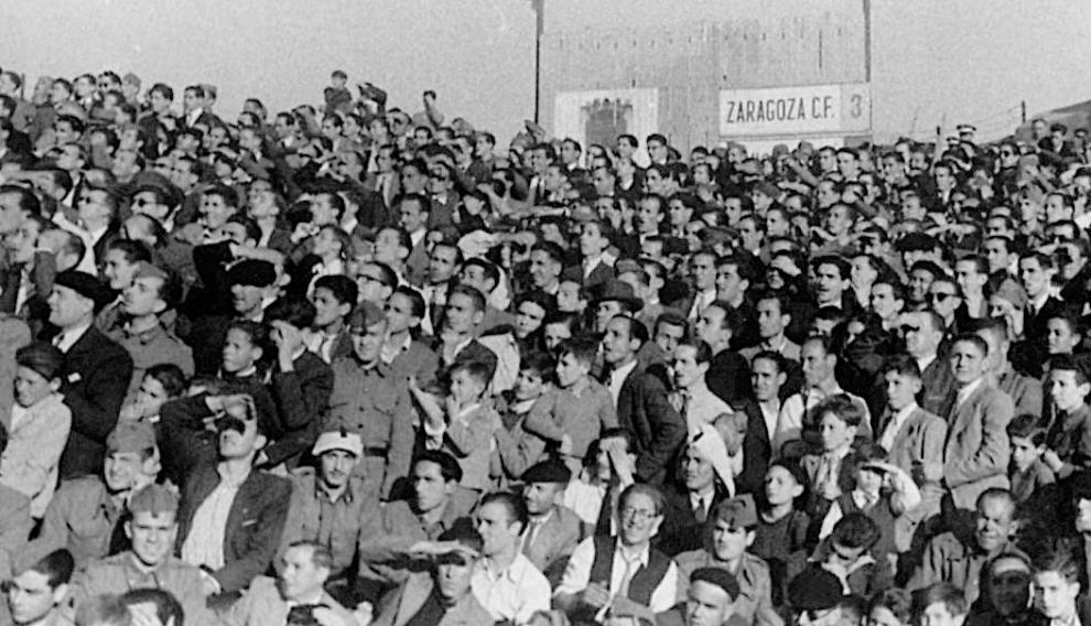 Las gradas de Torrero se volvieron a llenar el 24 de julio de 1938 para ver el retorno del Zaragoza.
