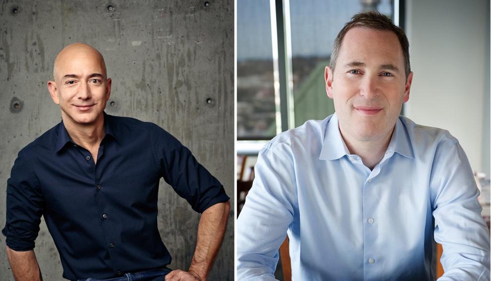 Jeff Bezos y Andy Jassy