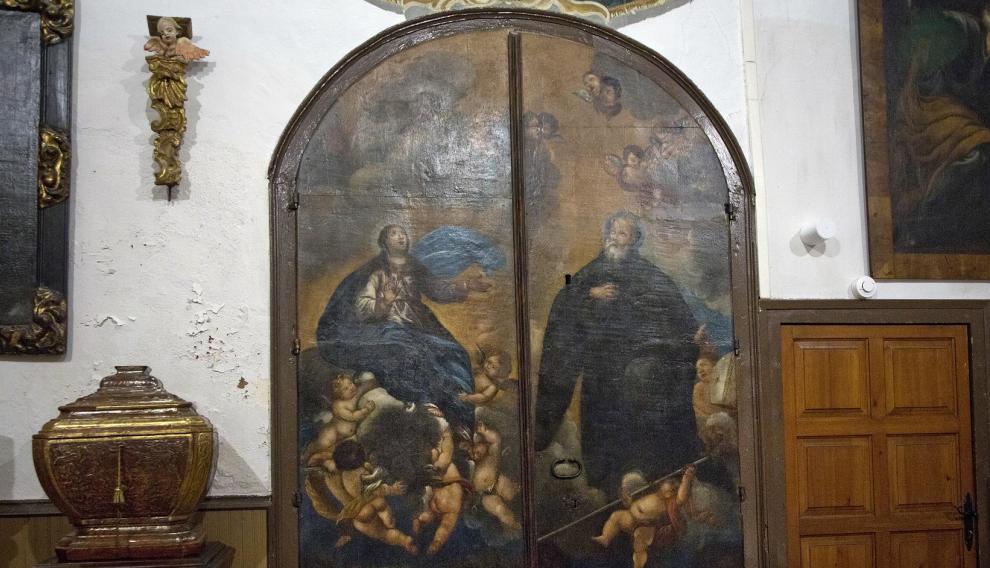 El armario de reliquias de Calatayud cuyas pinturas algunos atribuyen a un jovencísimo Goya de 14 años.