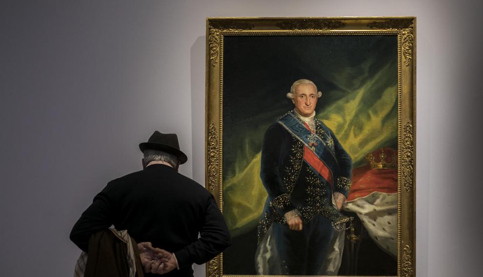 Retrato de Carlos V, de Goya, en el Museo de Zaragoza.