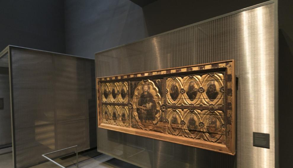 El frontal de Berbegal, procedente de esta parroquia aragonesa, una de las piezas más relevantes que actualmente exhibe el Museo de Lérida.