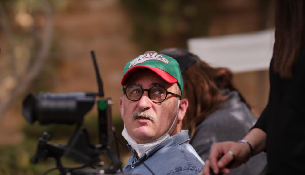 Luis Roda, director del documental 'Benito Pérez Buñuel', en Calanda.