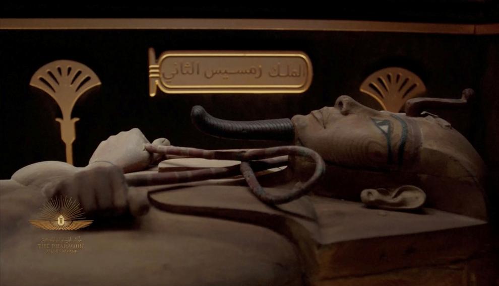 Transfer of mummies from the Egyptian Museum to the National Museum of Egyptian Civilization, in Cairo