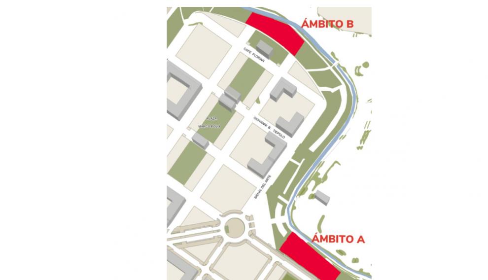 Proyecto para conectar Parque Venecia y la zona verde del Canal Imperial.