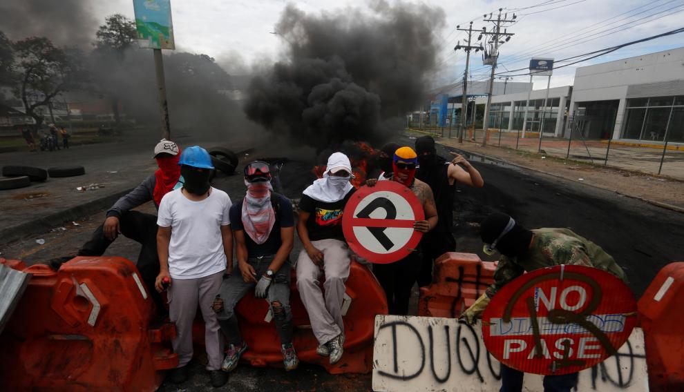 Protestas en Cali contra las políticas económicas de Duque y la violencia policial
