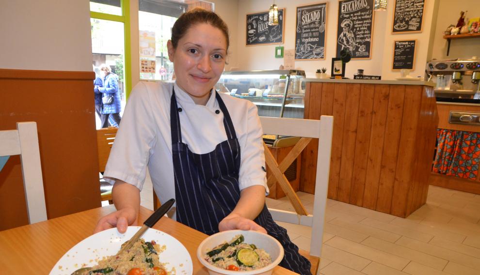 Patricia Blasco, de Patipatu, ofrece el plato del día de martes a domingo.