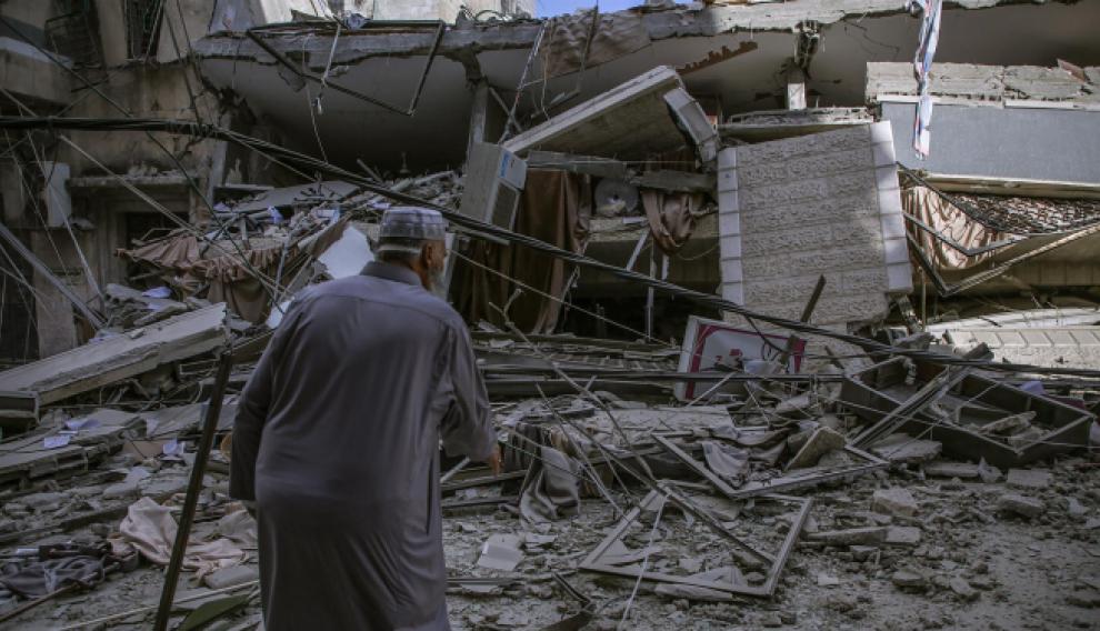 Casas destruidas en Gaza