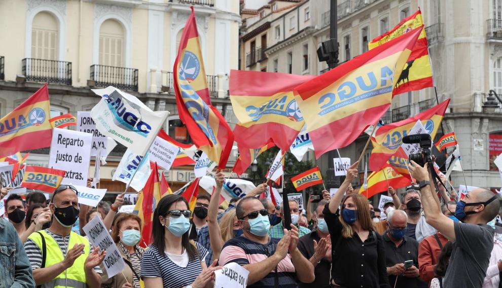 Guardias civiles de todo el país se manifiestan en Madrid por sus derechos