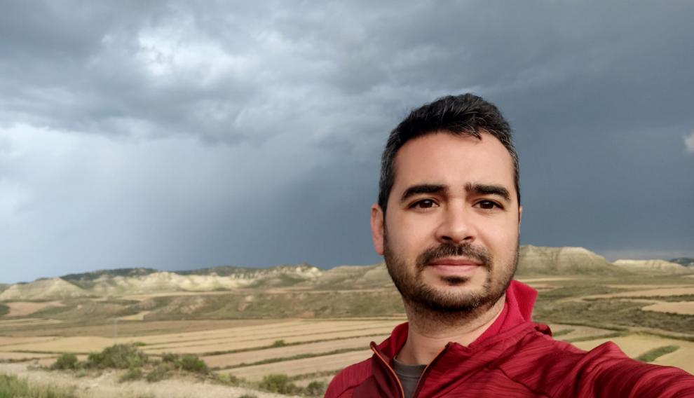 Gerardo Abío, a la 'caza' de una tormenta la semana pasada.