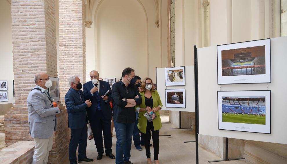 Visita inaugural a la exposición '2020 YoLoVi', en el claustro de San Pedro.