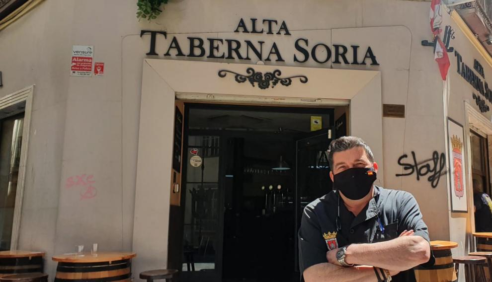 Félix Moreno en la Alta Taberna de Soria