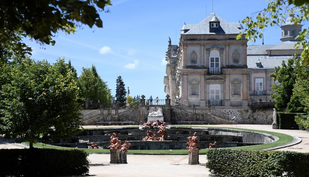 Vista general Palacio Real en el Real Sitio de La Granja de San Ildefonso