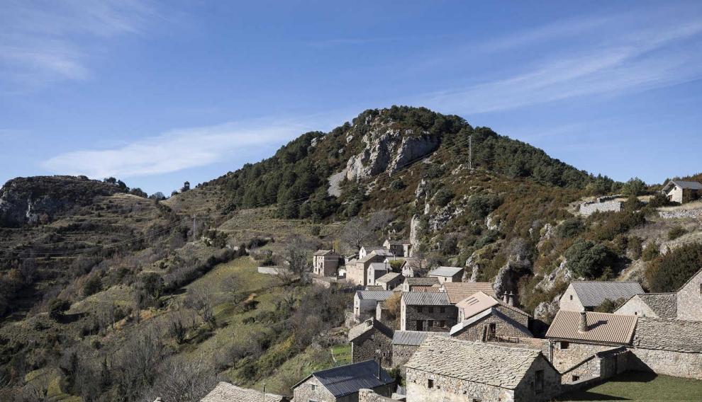 Vista de la localidad de Tella.