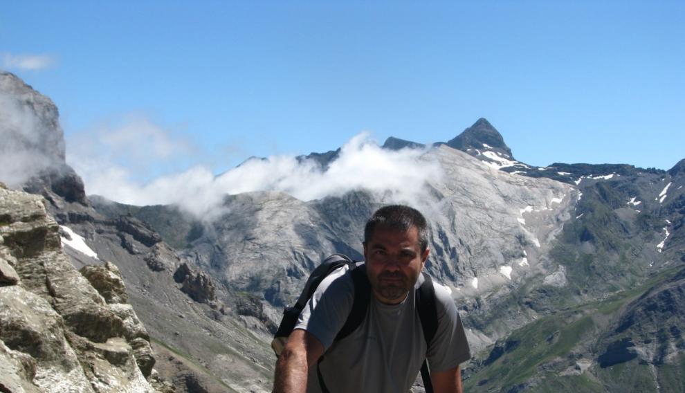 Antonio Cardiel en el pico Marboré en 2010.