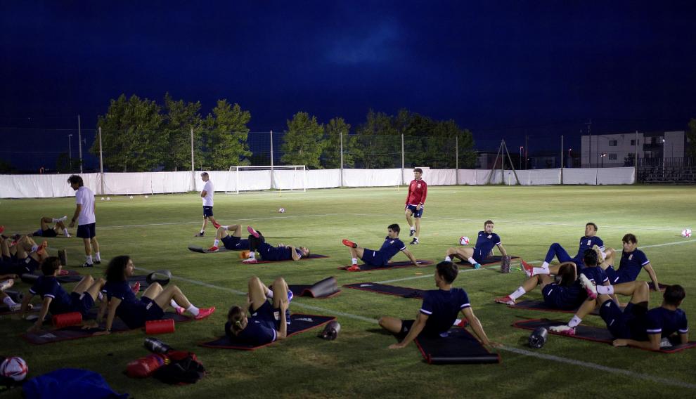 Entrenamiento de la selección española