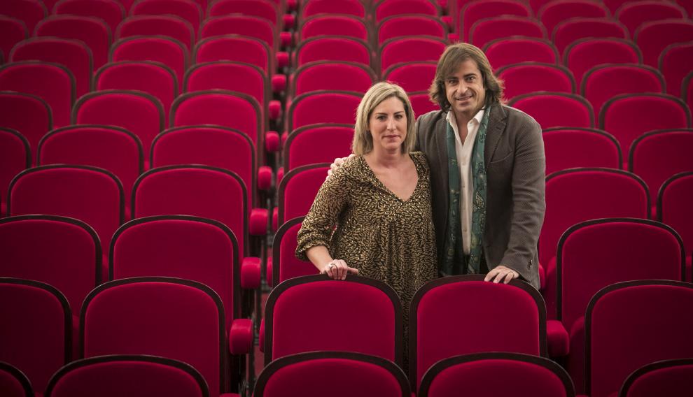 Con Beatriz Bernad, su gran compañera de conciertos y grabaciones.