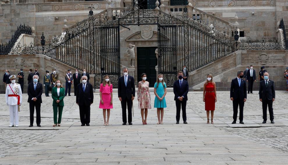 Los reyes de España presiden la ofrenda al Apóstol Santiago