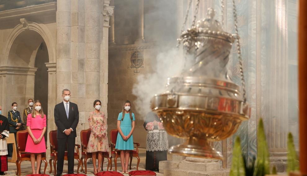 Los reyes de España presiden la ofrenda al Apóstol Santiago