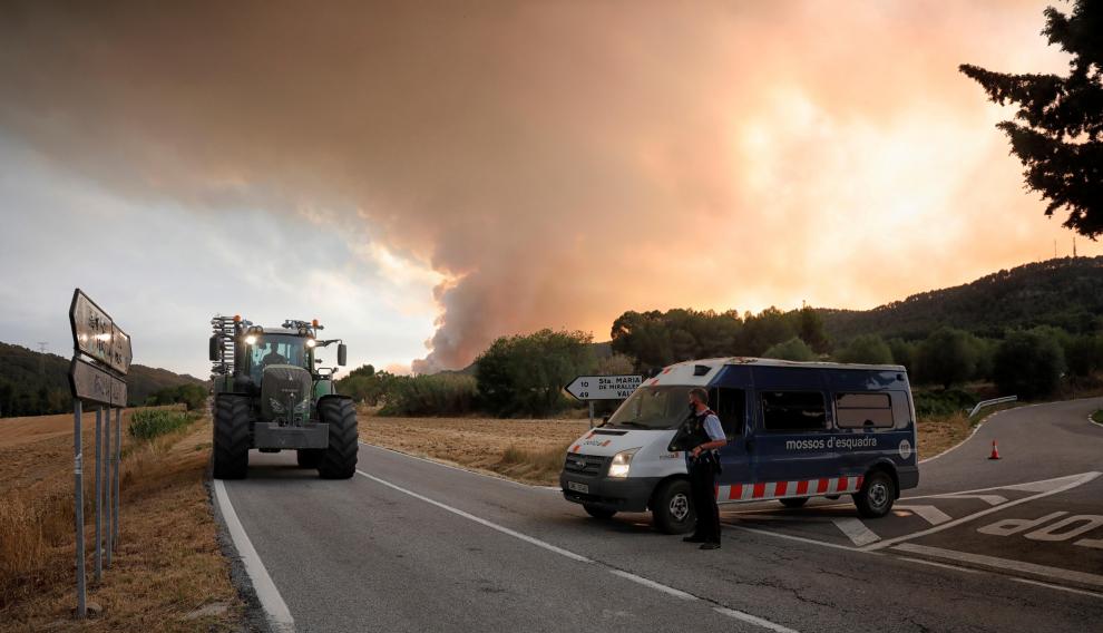 INCENDIO FORESTAL EN SANTA MARGARIDA DE MONTBUYI