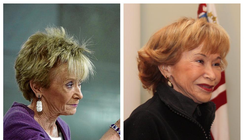 María Teresa Fernández de la Vega, antes y después de su paso por quirófano.