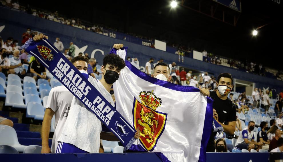 Foto del partido Real Zaragoza-Ibiza, primera jornada de Segunda División, en La Romareda