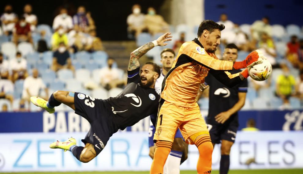 Foto del partido Real Zaragoza-Ibiza, primera jornada de Segunda División, en La Romareda
