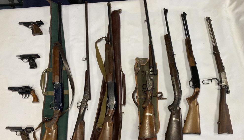Armas encontradas en casa del hombre de 81 años que había amenazado a Pere Aragonès.