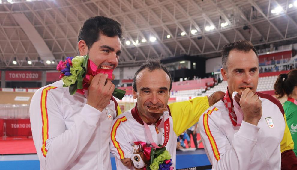 El trío formado por Ricardo Ten, Pablo Jaramillo y Alfonso Cabello, bronce en la velocidad por equipos (ciclismo)