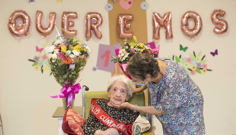 La aragonesa Piedad Loriente cumple 110 años