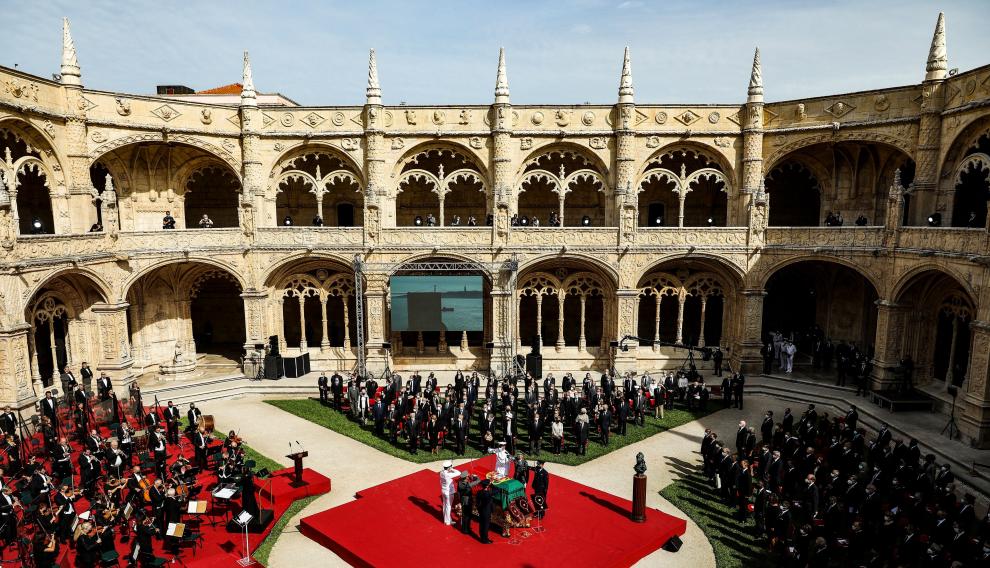 Funeral of former Portuguese President Jorge Sampaio in Lisbon