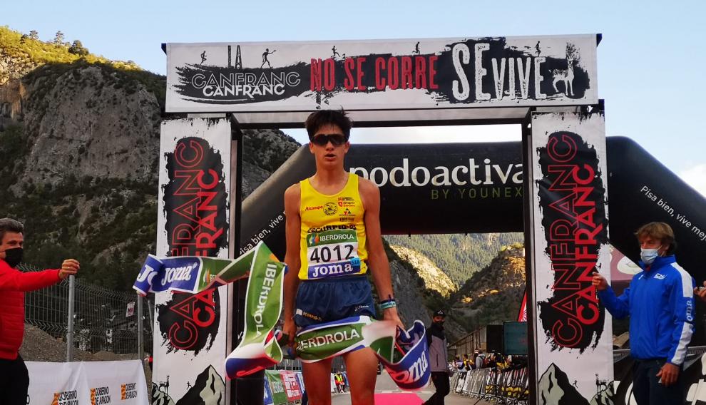 Sergio del Barrio, vencedor del Trail Running Nacional sub-18