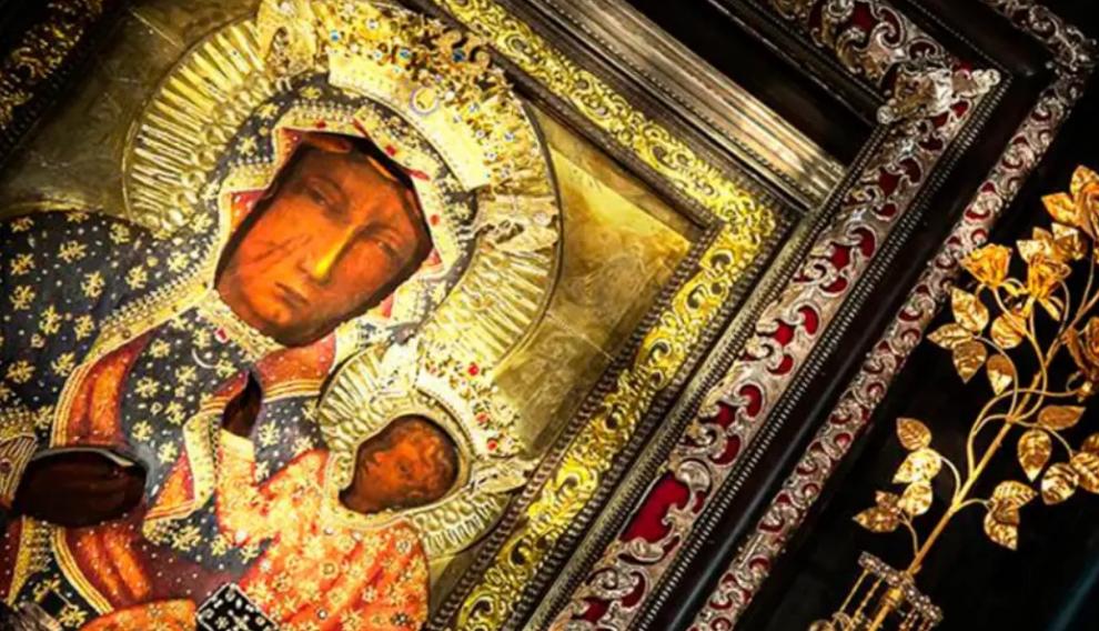 Imagen de la Virgen de Czestochowa.