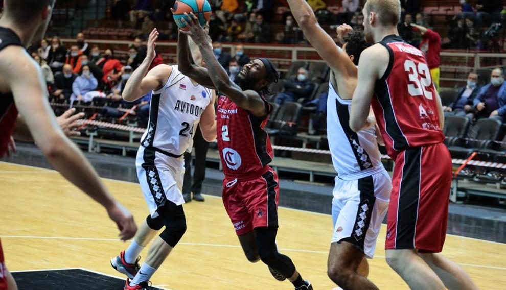 Foto del partido Avtodor Saratov-Casademont Zaragoza, primera jornada de la FIBA Europe Cup