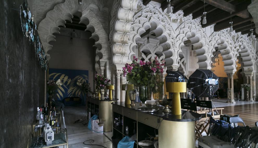La productora HBO rodó hace pocas semanas 'Academia de vampiros' en la Aljafería.