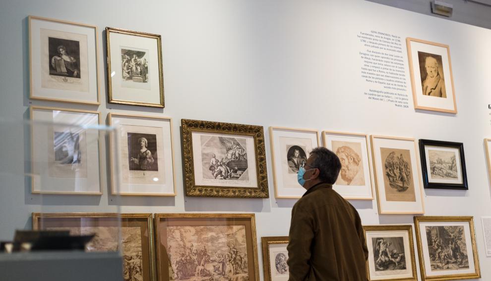 Imagen de la exposición 'El joven Goya y las pinturas de Fuendetodos', en el Palacio de Sástago de la DPZ.