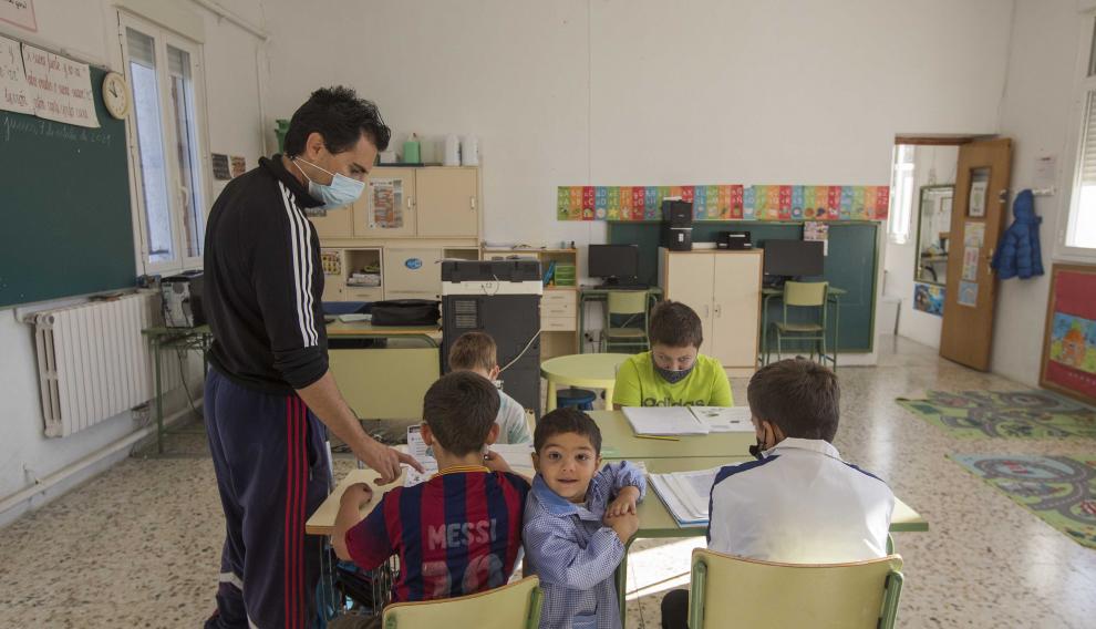 Los cincos alumnos de Farlete podrían aumentar en los próximos días con la llegada de dos escolares más