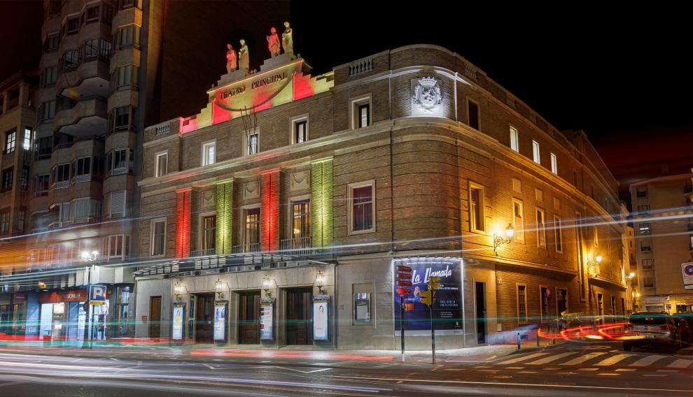 Nueva iluminación del Teatro Principal de Zaragoza.